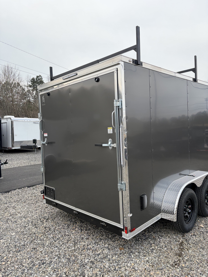 New 2026 Spartan 7X14 Custom Enclosed Trailer With Preferred Package, Window, Ladder. Ladder Racks, Polycor