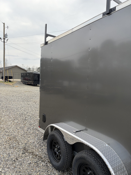 New 2026 Spartan 7X14 Custom Enclosed Trailer With Preferred Package, Window, Ladder. Ladder Racks, Polycor