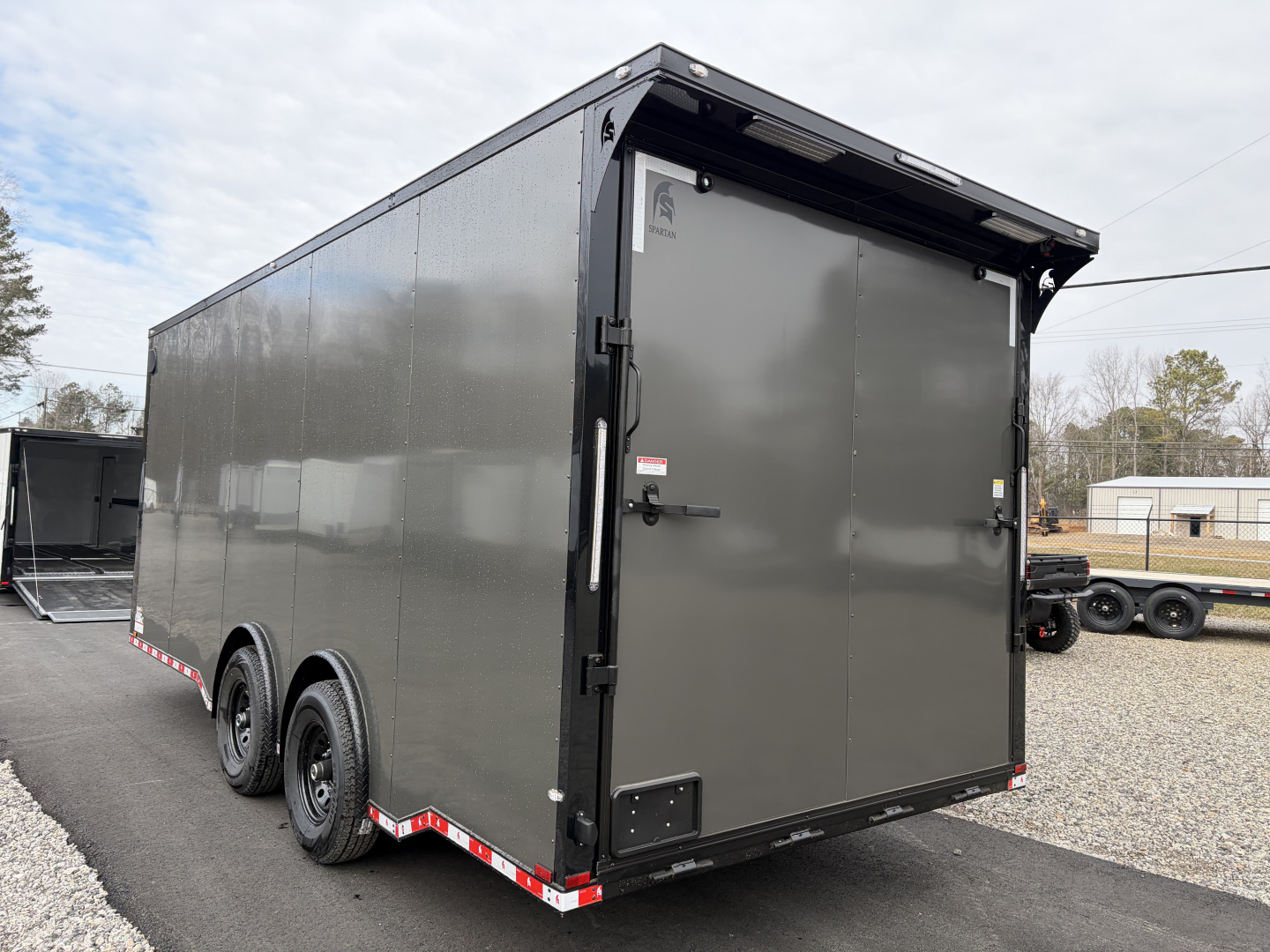 New 2026 Spartan 8.5x20 Enclosed Trailer, 7' 6" Interior Height, Race Spoiler, Polycor, Torsion 12K GVWR, "PRO- SERIES
