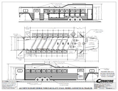 New 2027 Cimarron Norstar 8 Horse Trainer Trailer