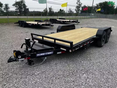 New 2025 Sure-Trac 18' 14K Tilt Bed Equipment Trailer