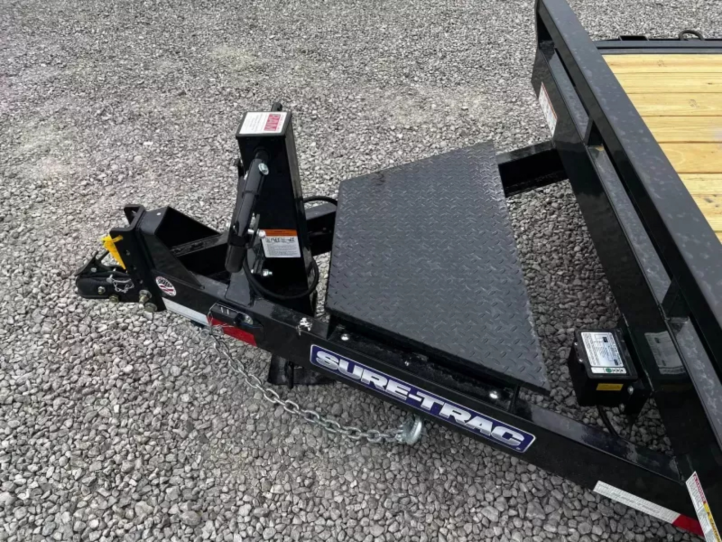 New 2026 Sure-Trac 7 x 22(18+4) 14K Tilt Bed Equipment Trailer with Tool Box Equipment Trailer