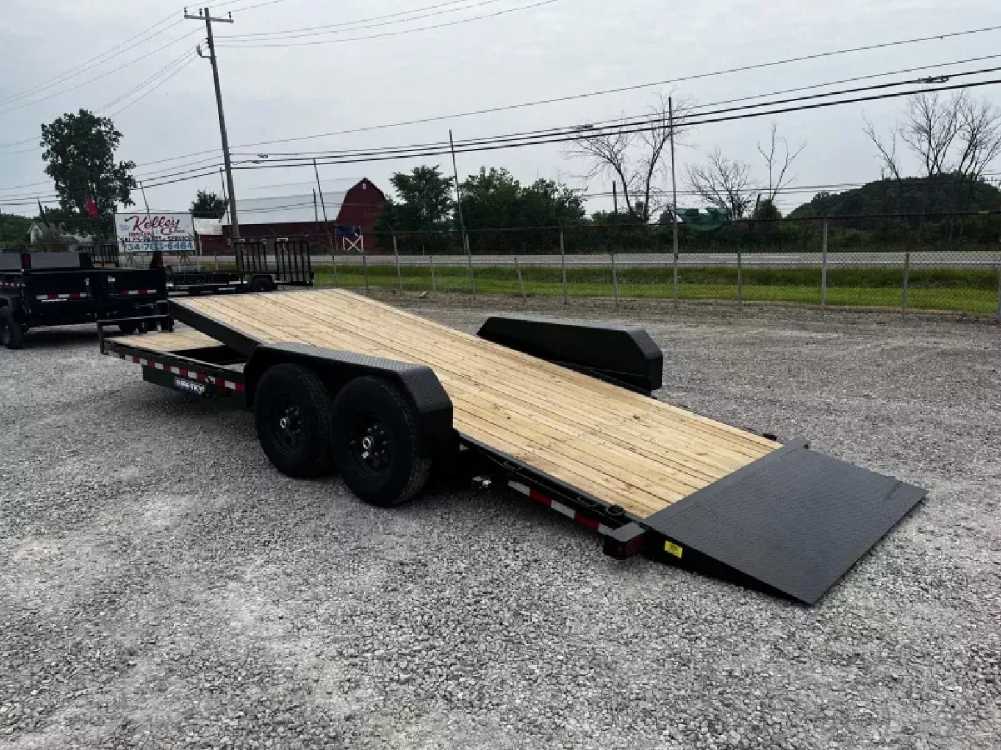 New 2026 Sure-Trac 7 x 22(18+4) 14K Tilt Bed Equipment Trailer with Tool Box Equipment Trailer