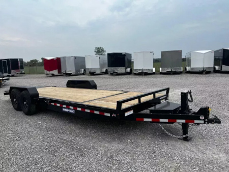New 2026 Sure-Trac 7 x 22(18+4) 14K Tilt Bed Equipment Trailer with Tool Box Equipment Trailer