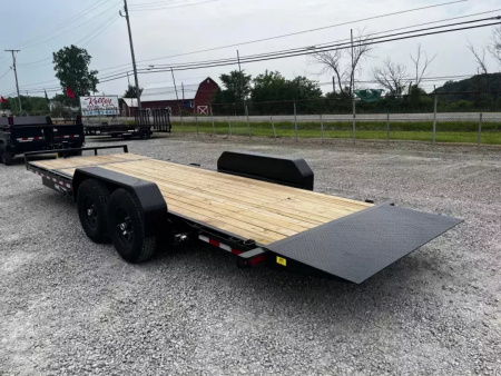 New 2026 Sure-Trac 7 x 22(18+4) 14K Tilt Bed Equipment Trailer with Tool Box Equipment Trailer