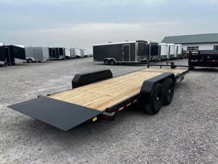 New 2026 Sure-Trac 7 x 22(18+4) 14K Tilt Bed Equipment Trailer with Tool Box Equipment Trailer