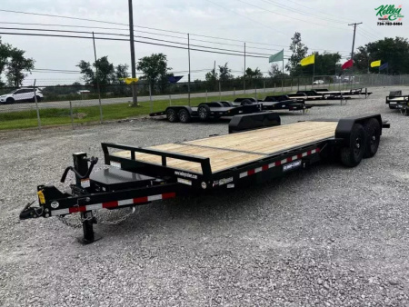 New 2026 Sure-Trac 7 x 22(18+4) 14K Tilt Bed Equipment Trailer with Tool Box Equipment Trailer