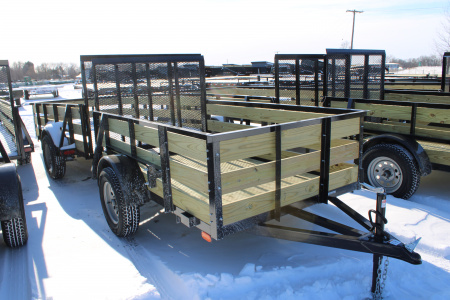 New 2027 TMT 5X8 HS STOCK ID 51921 Landscape Trailer