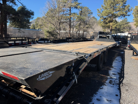 Used 2024 Top Hat Trailers 102X27'+5' Gooseneck 24K Flatbed Trailer