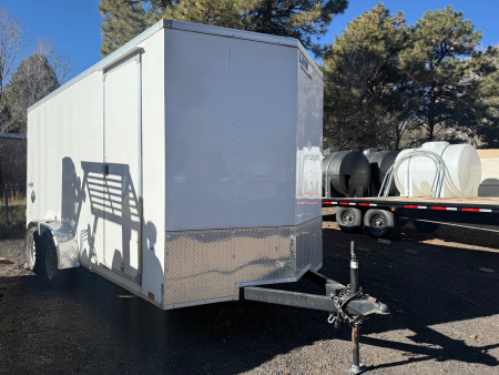 Used 2023 Look Trailers 7X16 Element Cargo / Enclosed Trailer
