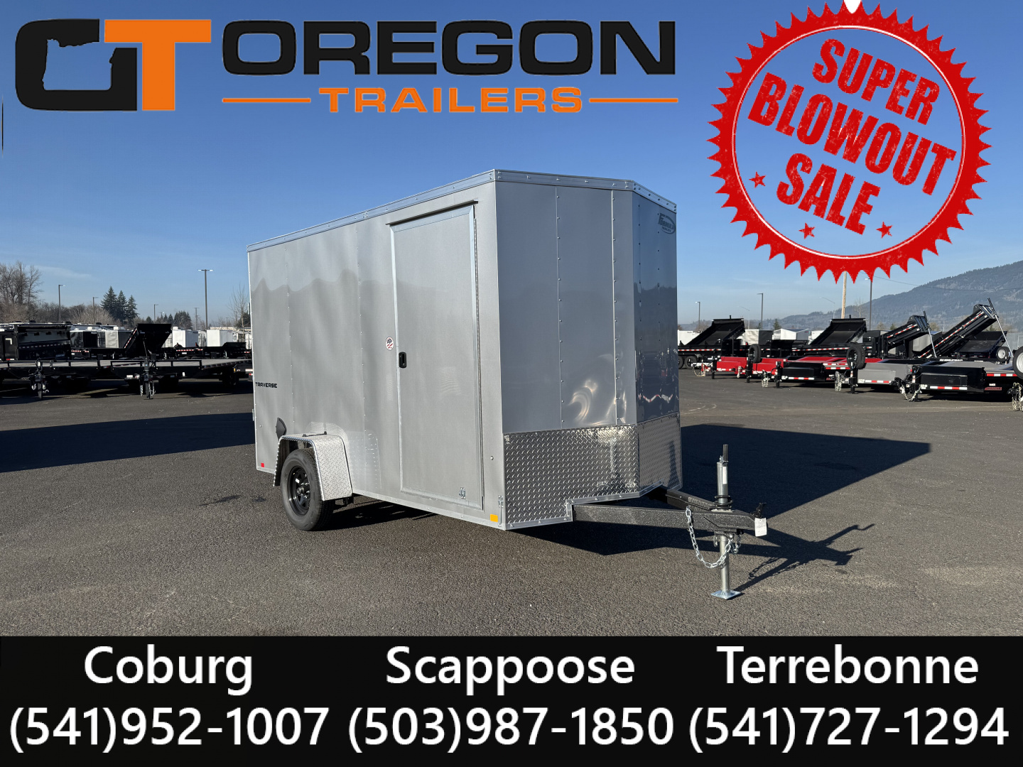 New 2026 Formula Traverse 6x12 Steel Enclosed Trailer 3K GVWR
