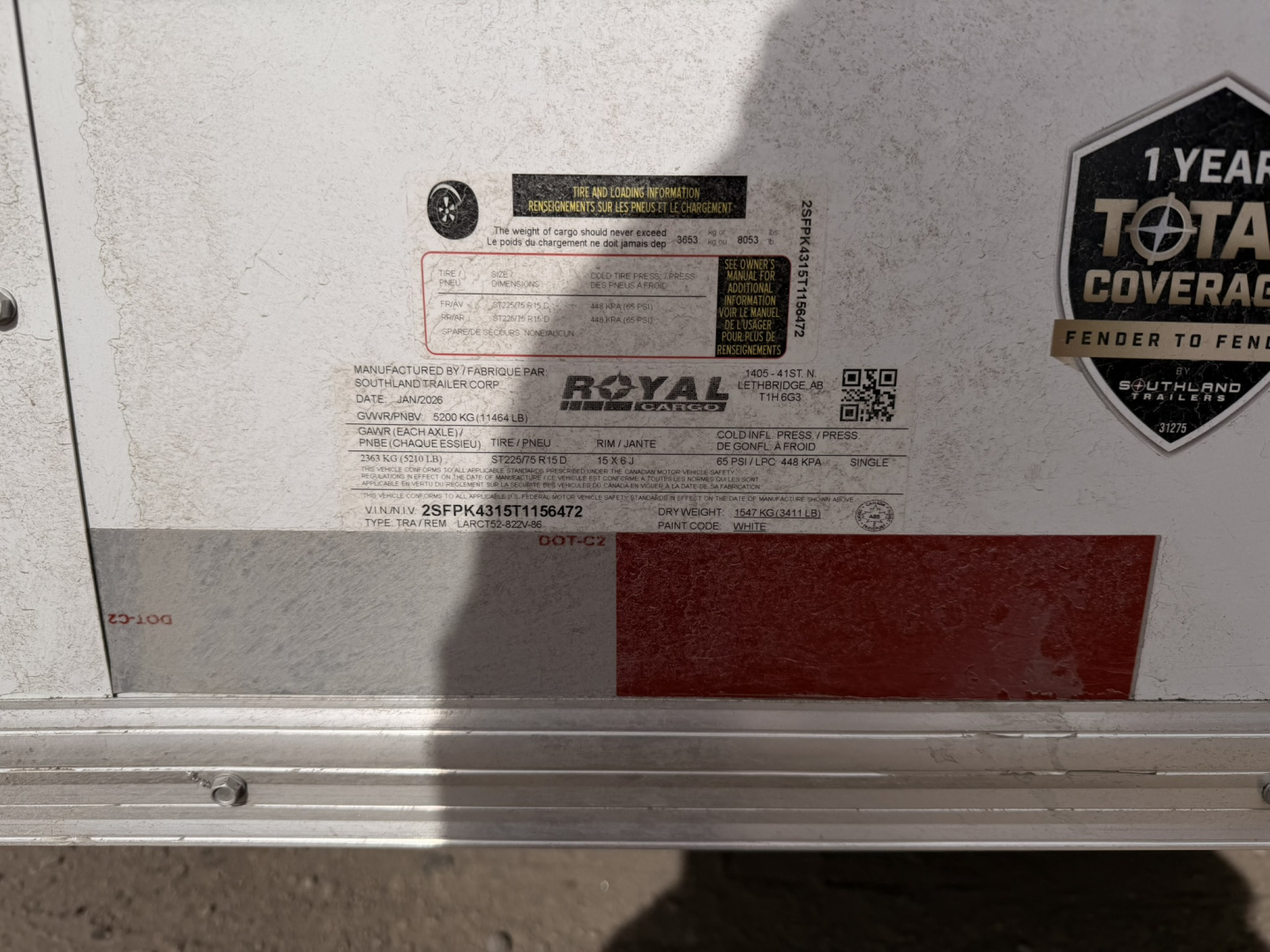 New 2026 Royal 8-20-1.5V Enclosed Car Hauler