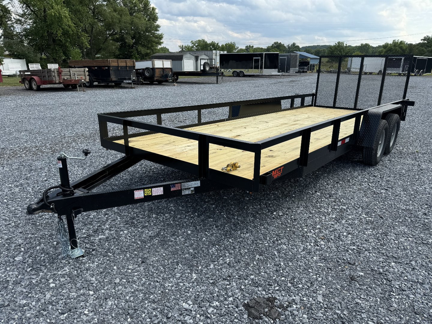 New 2026 MCT MFG 6'10"x22' Landscape trailer Utility Trailer