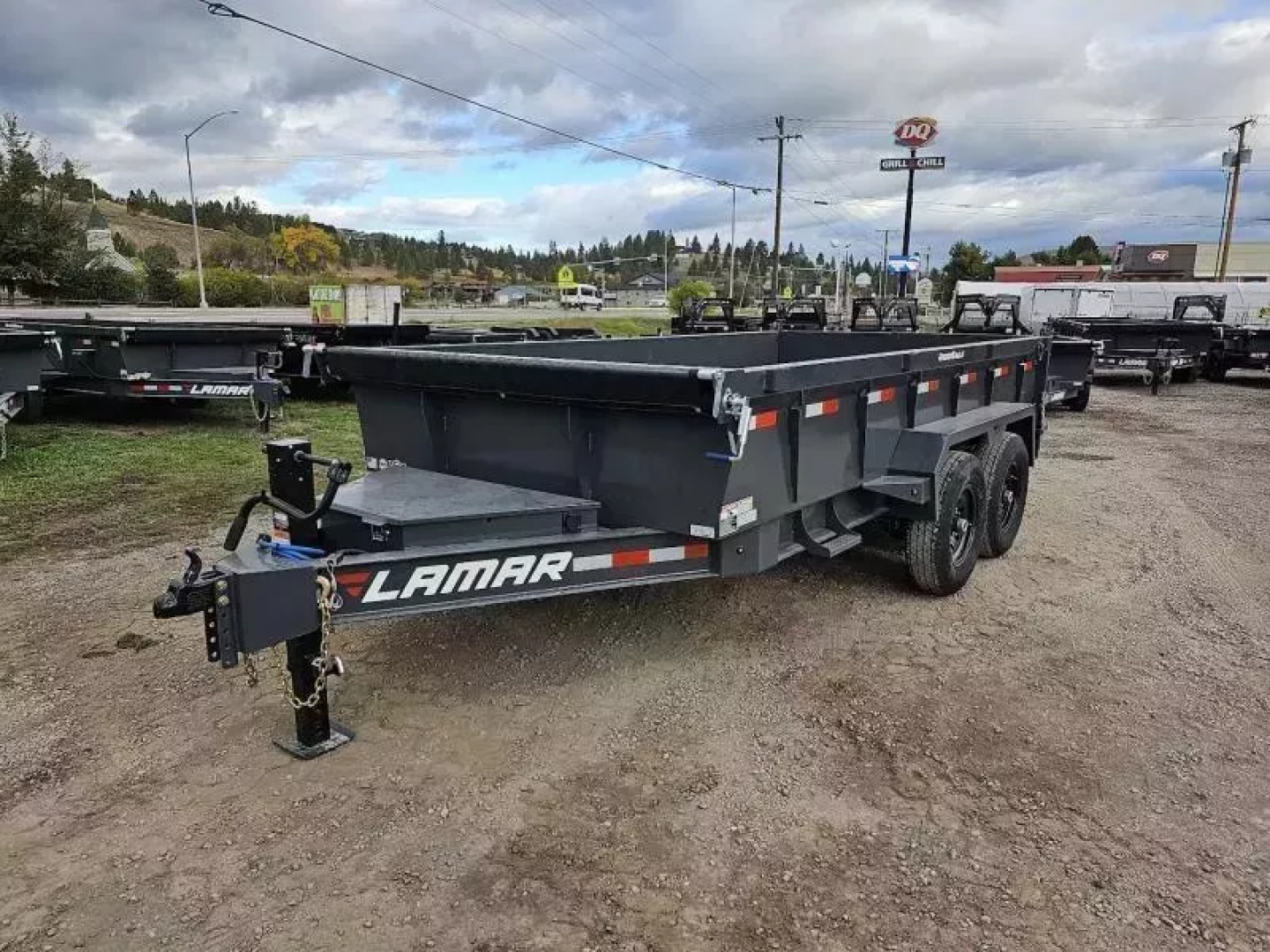New 2026 Lamar 7x14 14k Dump Trailer