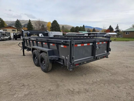 New 2026 Lamar 7x16 14k Gooseneck Dump Trailer