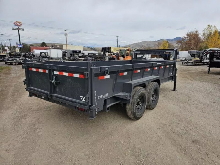 New 2026 Lamar 7x16 14k Gooseneck Dump Trailer