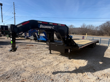 New 2026 Diamond C Trailers 25K FMAX210 Max Ramps 32'X102" Flatbed Trailer