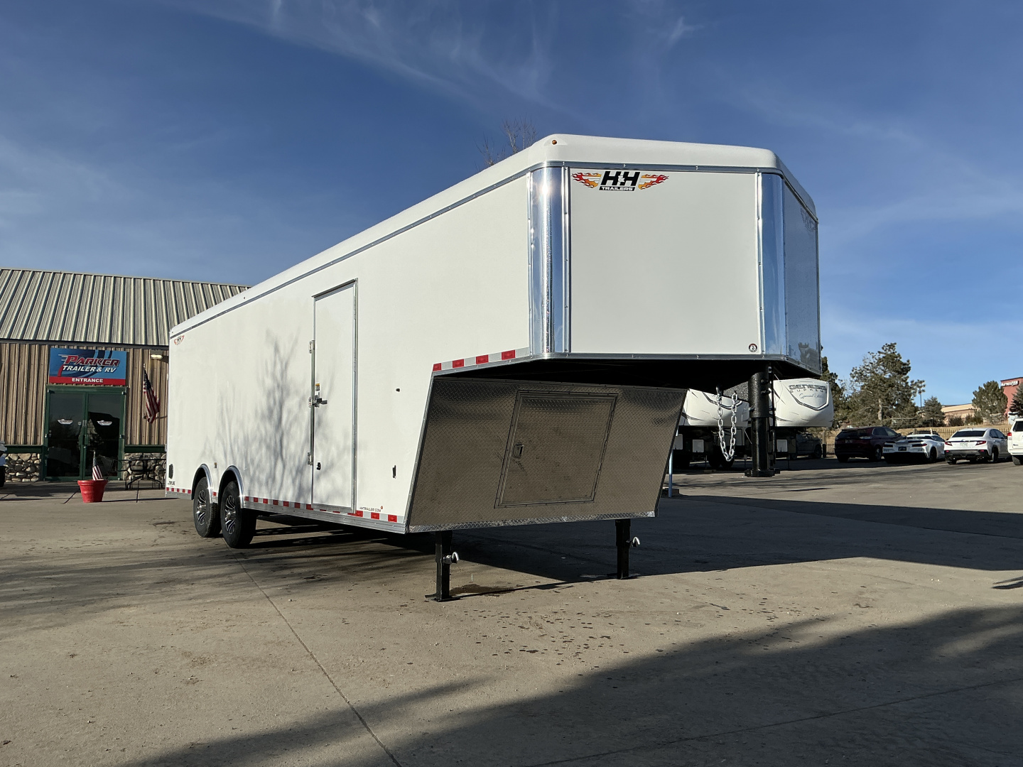 New 2026 H&H Cargo Trailer 8.5 x 24 14K Enclosed Gooseneck Trailer