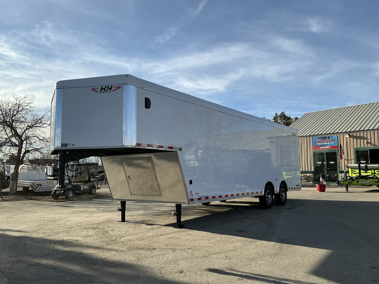 New 2026 H&H Cargo Trailer 8.5 x 24 14K Enclosed Gooseneck Trailer