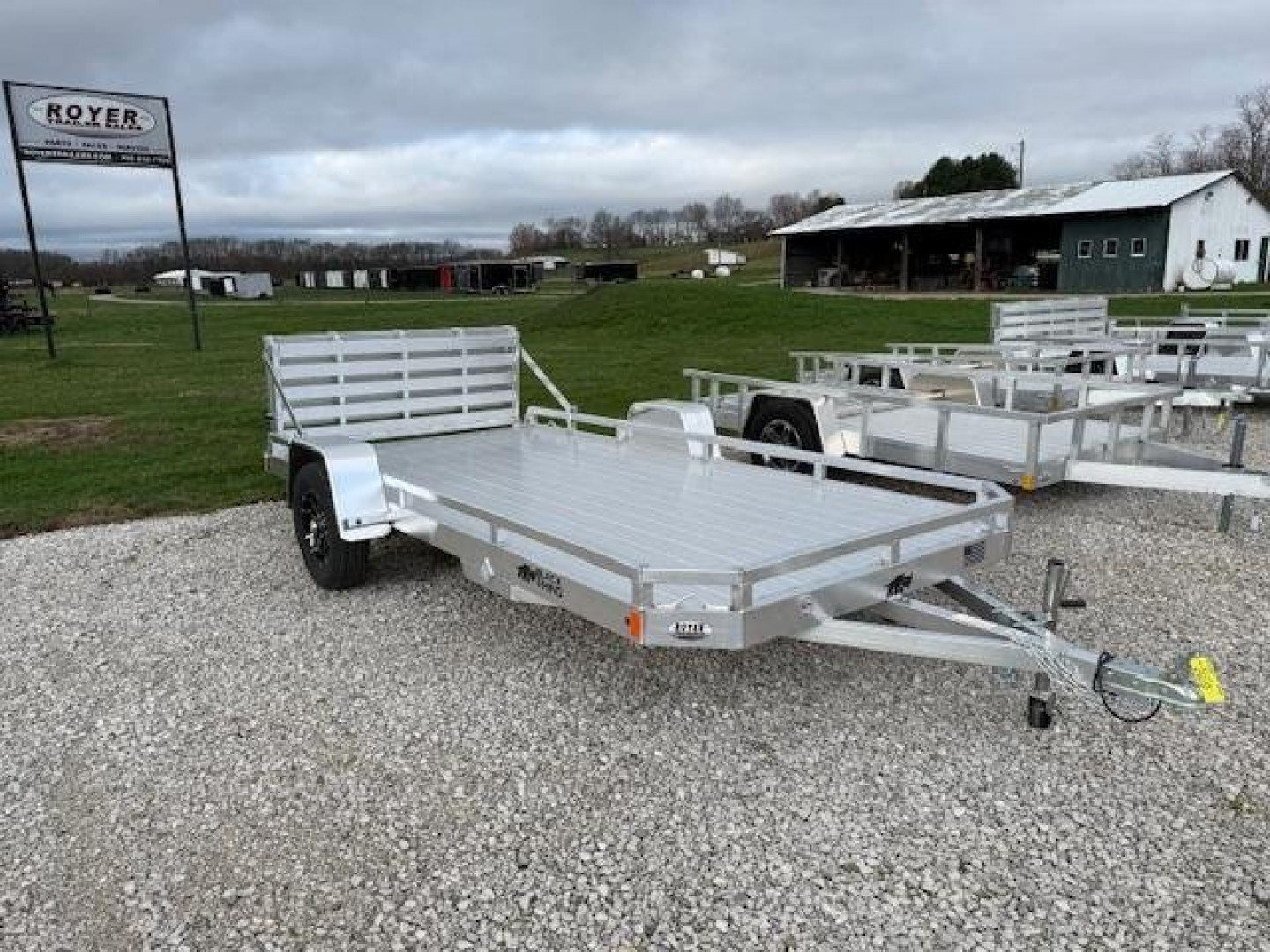 New 2026 Black Rhino 81X14 LOW PRO w/ BIFOLD GATE Utility Trailer