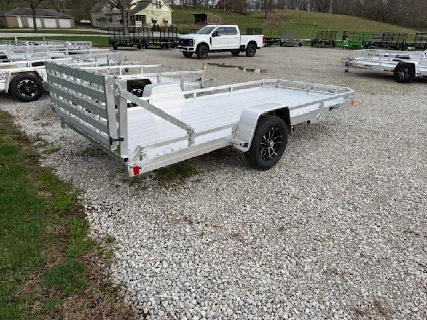 New 2026 Black Rhino 81X14 LOW PRO w/ BIFOLD GATE Utility Trailer