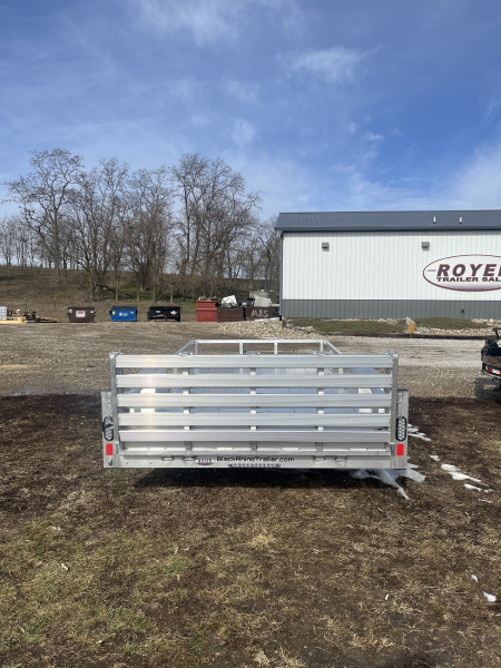 New 2026 Black Rhino 81x14 ALUMINUM LANDSCAPE SINGLE AXLE w/BIFOLD GATE Utility Trailer