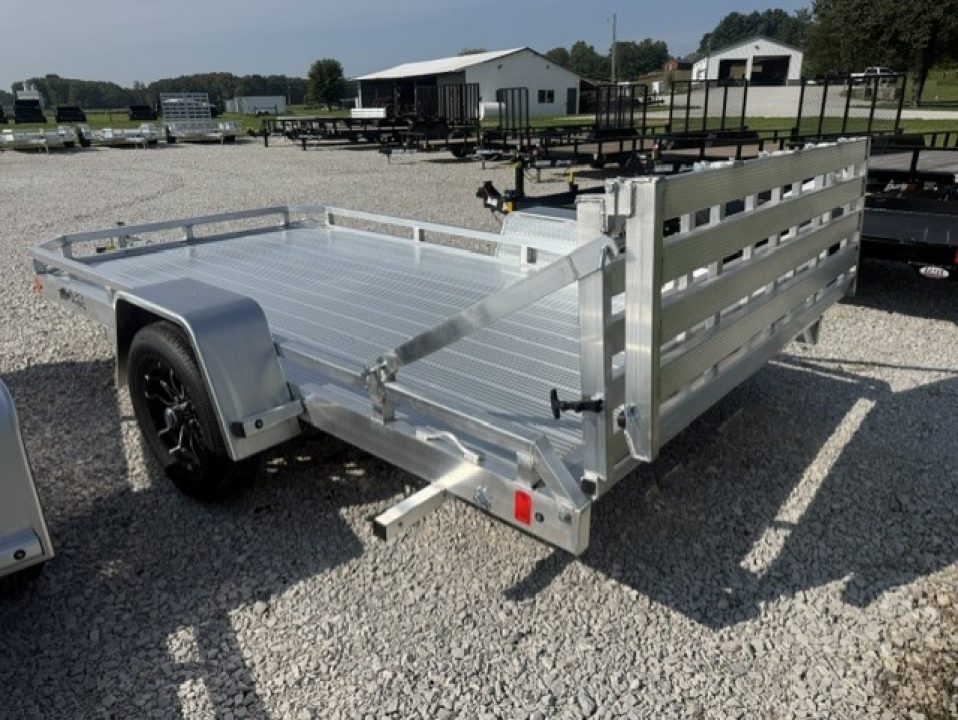 New 2026 Black Rhino 81X12 LOW PRO w/BIFOLD GATE Utility Trailer