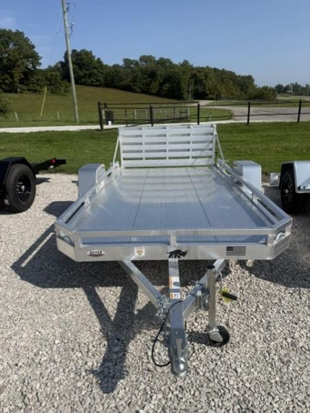 New 2026 Black Rhino 81X12 LOW PRO w/BIFOLD GATE Utility Trailer