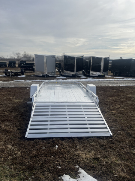 New 2026 Black Rhino 81X12 LOW PRO w/BIFOLD GATE Utility Trailer