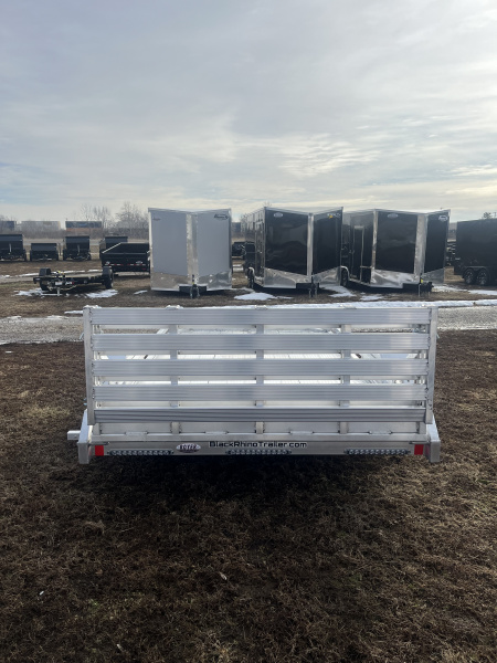 New 2026 Black Rhino 81X12 LOW PRO w/BIFOLD GATE Utility Trailer