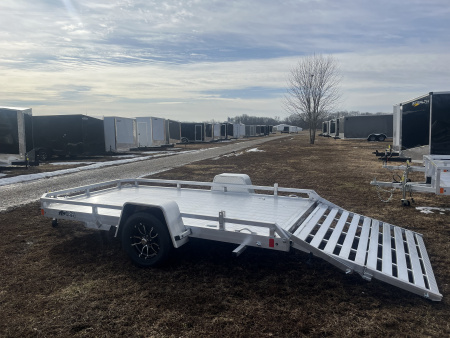 New 2026 Black Rhino 81X12 LOW PRO w/BIFOLD GATE Utility Trailer