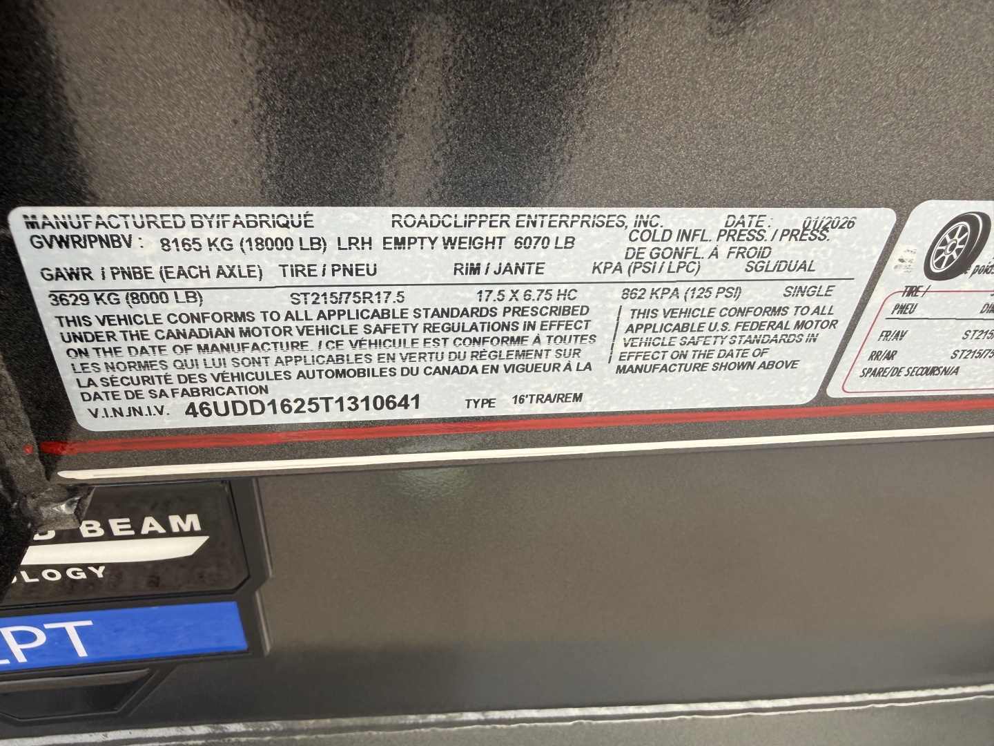 New 2026 Diamond C Trailers LPT208 16X81 Dump Trailer