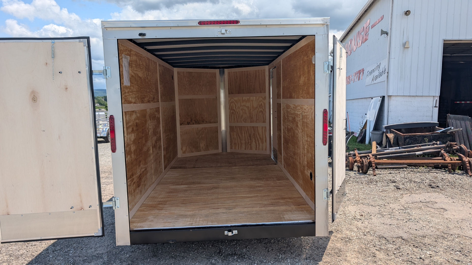 New 2026 Homesteader 7x14 Intrepid V-Nose Cargo Trailer w/ Barn Doors