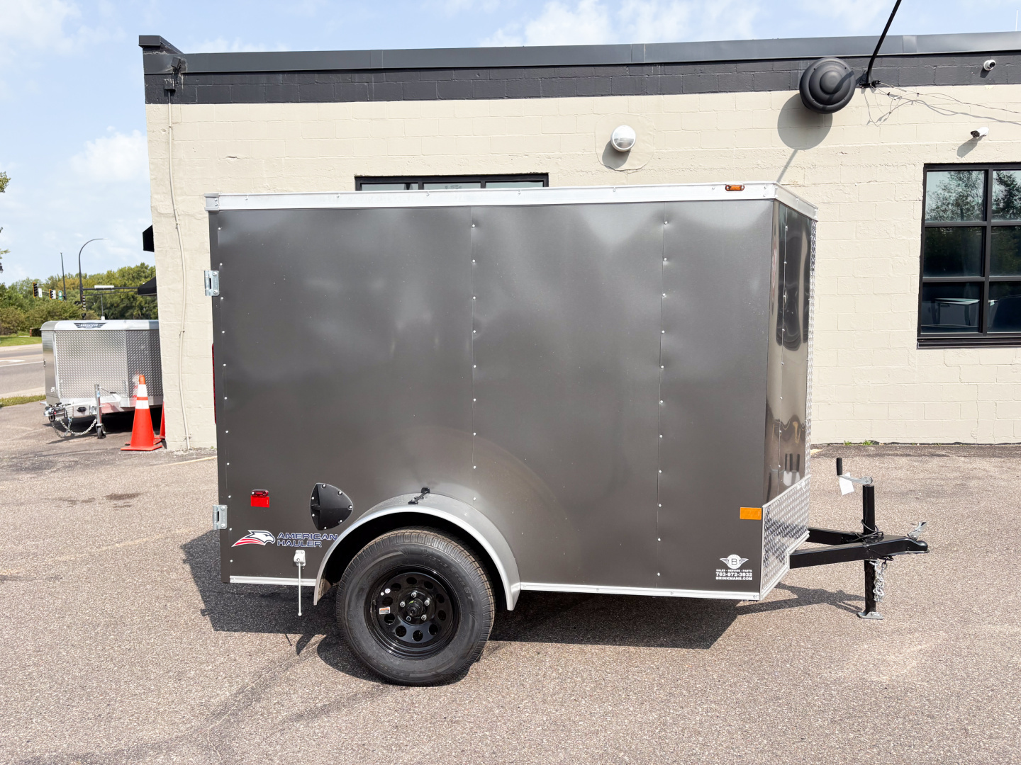New American Hauler 5X8 Enclosed Trailer -- Single Swing Door!