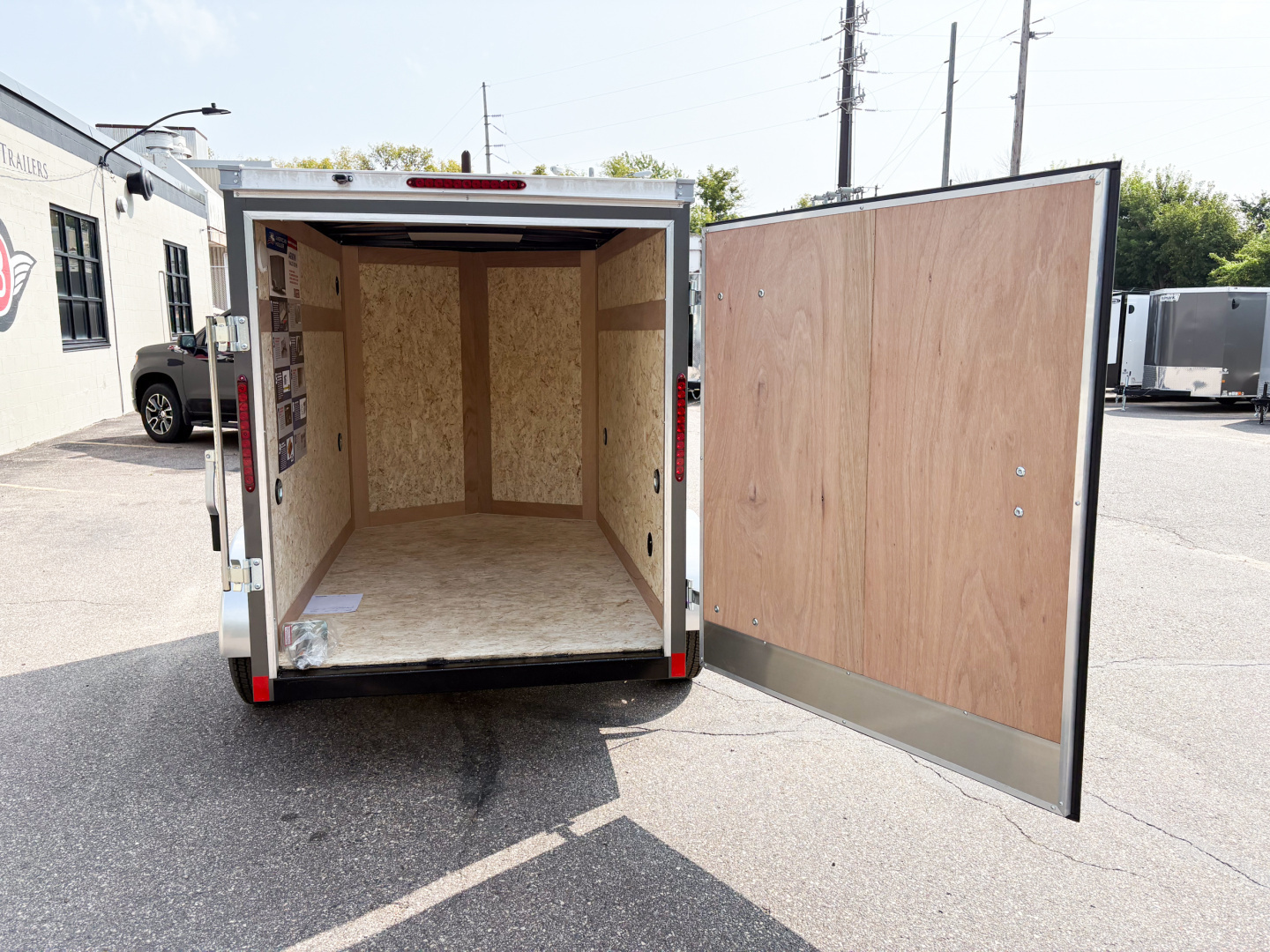 New American Hauler 5X8 Enclosed Trailer -- Single Swing Door!