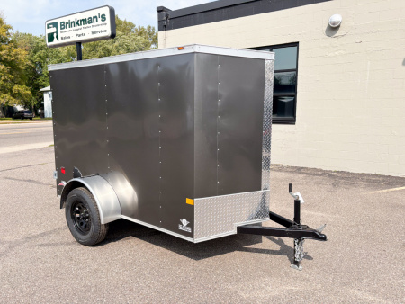 New American Hauler 5X8 Enclosed Trailer -- Single Swing Door!