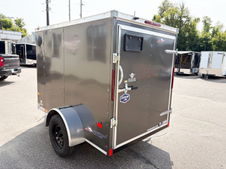 New American Hauler 5X8 Enclosed Trailer -- Single Swing Door!