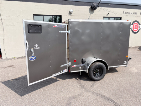 New American Hauler 5X8 Enclosed Trailer -- Single Swing Door!
