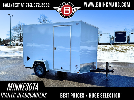 New US Cargo 6x10 Enclosed Cargo Trailer - Ramp Door!