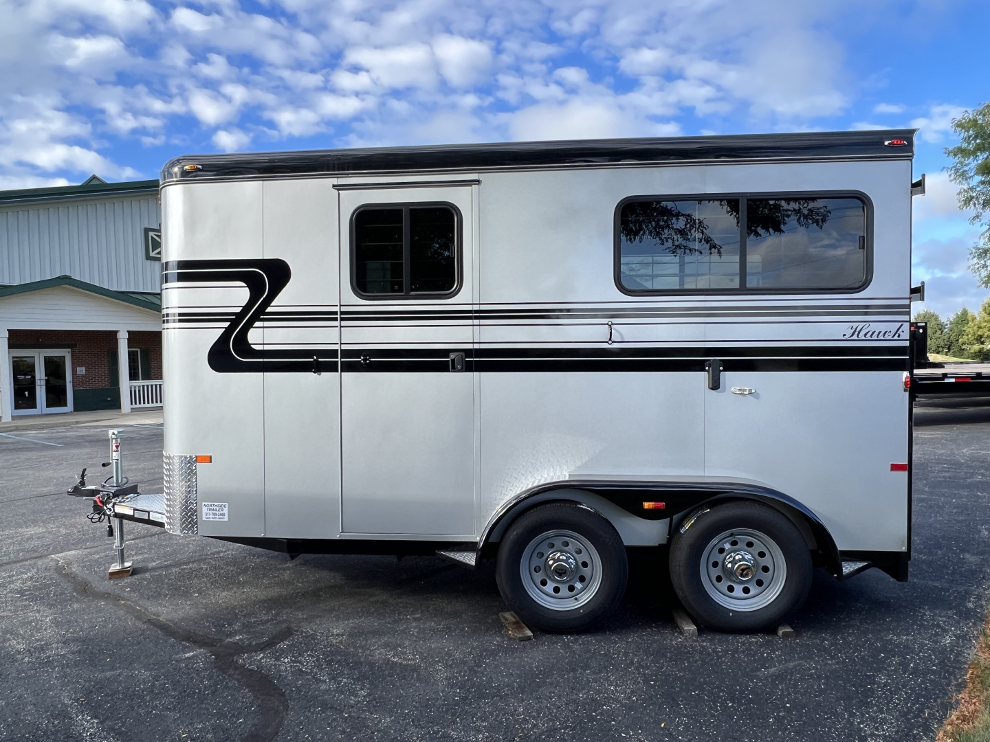 New 2026 Hawk Custom Standard 2 Horse Bumper Pull w/ Ramp