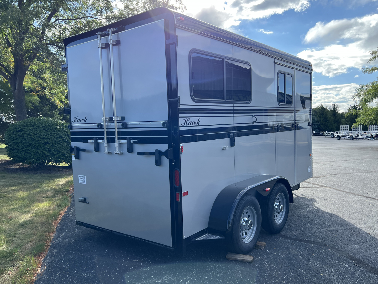 New 2026 Hawk Custom Standard 2 Horse Bumper Pull w/ Ramp