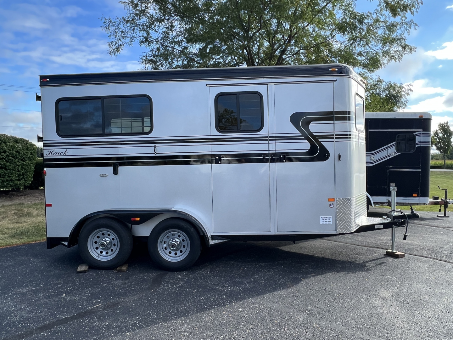 New 2026 Hawk Custom Standard 2 Horse Bumper Pull w/ Ramp