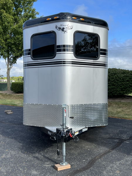 New 2026 Hawk Custom Standard 2 Horse Bumper Pull w/ Ramp