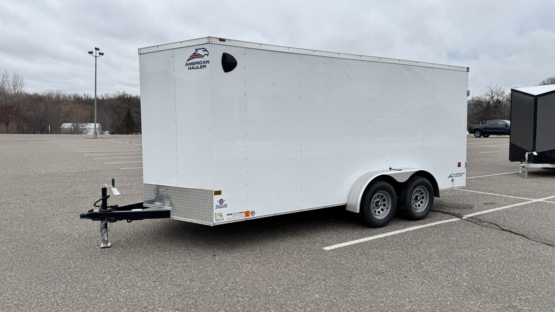 New American Hauler 7x16 Tandem Enclosed Cargo Trailer - Double Rear Doors!