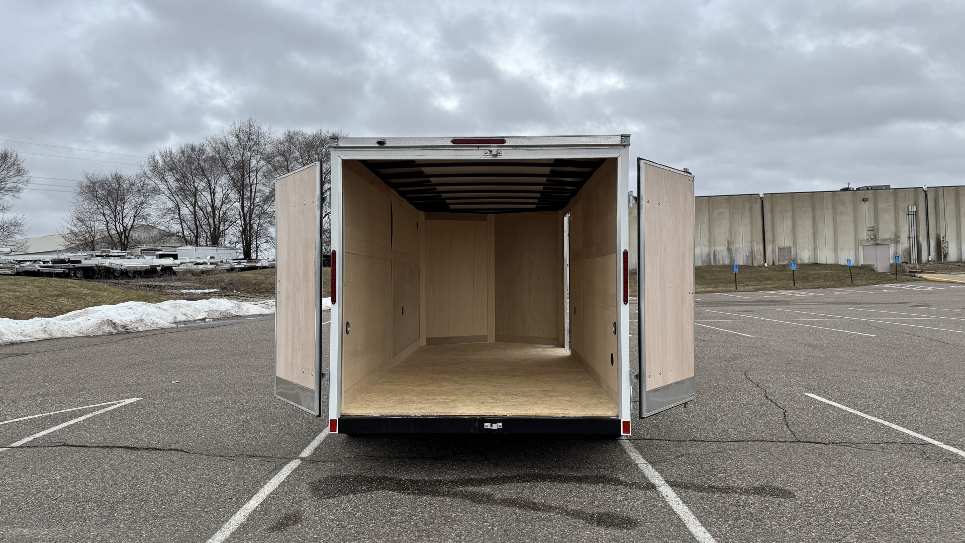 New American Hauler 7x16 Tandem Enclosed Cargo Trailer - Double Rear Doors!