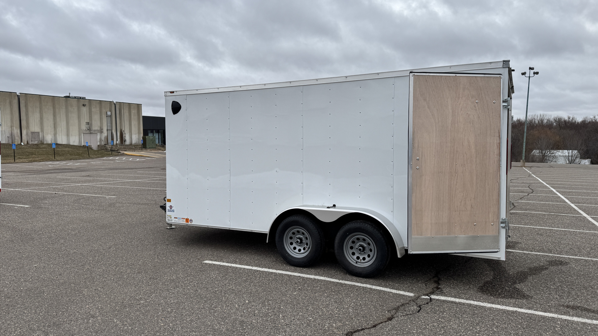 New American Hauler 7x16 Tandem Enclosed Cargo Trailer - Double Rear Doors!