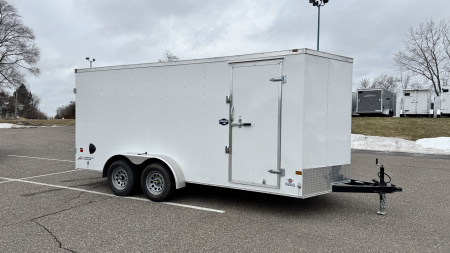 New American Hauler 7x16 Tandem Enclosed Cargo Trailer - Double Rear Doors!
