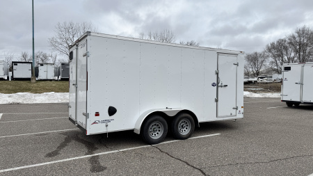 New American Hauler 7x16 Tandem Enclosed Cargo Trailer - Double Rear Doors!