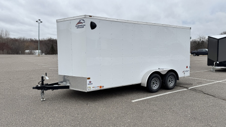 New American Hauler 7x16 Tandem Enclosed Cargo Trailer - Double Rear Doors!