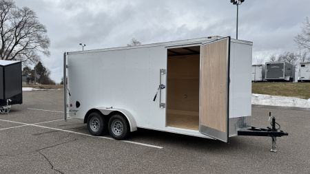 New American Hauler 7x16 Tandem Enclosed Cargo Trailer - Double Rear Doors!